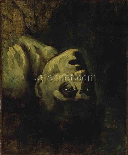 Realism Still Life: Head of a Drowned Man by Théodore Géricault – Oil Painting Reproduction on Canvas