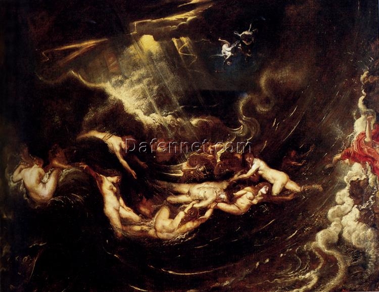 Hero and Leander by Peter Paul Rubens – Baroque Mythology Oil Painting Reproduction for Art Collectors