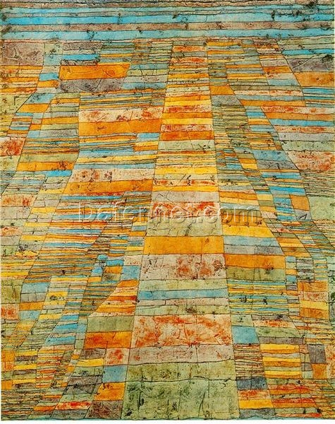 Highway and Byways by Paul Klee – Bauhaus Abstract Art (1929)