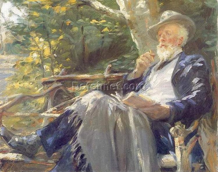 Holger Drachman by Peder Severin Kroyer – 1902 Impressionist Portrait Reproduction