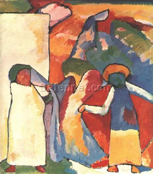 Wassily Kandinsky – Improvisation 6 (African) (1909) Expressionist Abstract Art