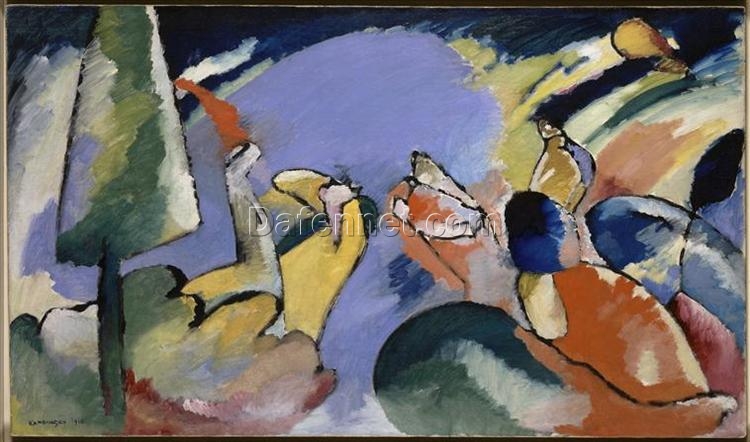 Wassily Kandinsky – Improvisation 14 (1910) – Expressive Abstract in Oil on Canvas