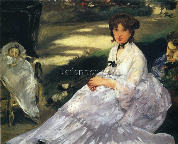 In the Garden – Inspired by Edouard Manet’s 1870 Impressionist Masterpiece