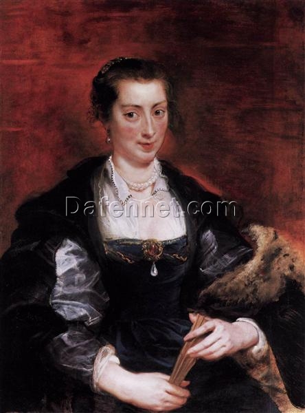 Portrait of Isabella Brandt by Peter Paul Rubens – 1610 Baroque Art