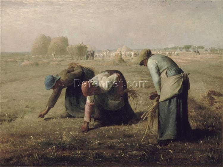 Realist Oil Painting Reproduction of The Gleaners by Jean-François Millet (1857)