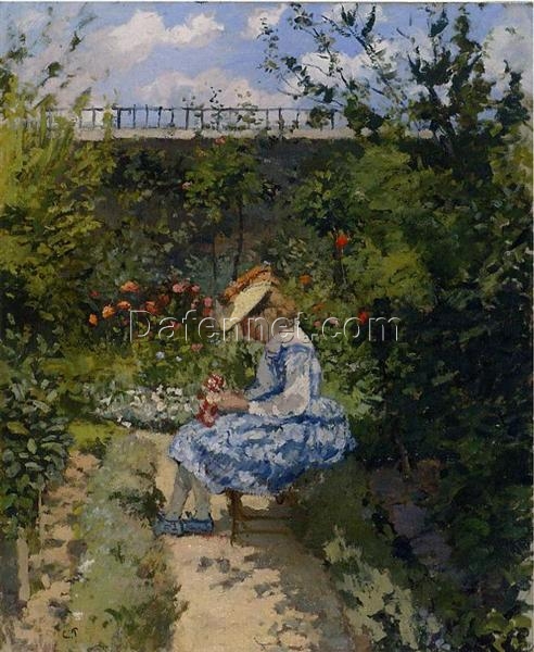 Jeanne au Jardin” by Camille Pissarro – Captivating Impressionist Portrait of Jeanne