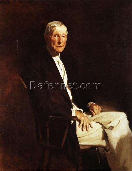 John Singer Sargent Oil Painting – Portrait of John D. Rockefeller, 1917, Realism