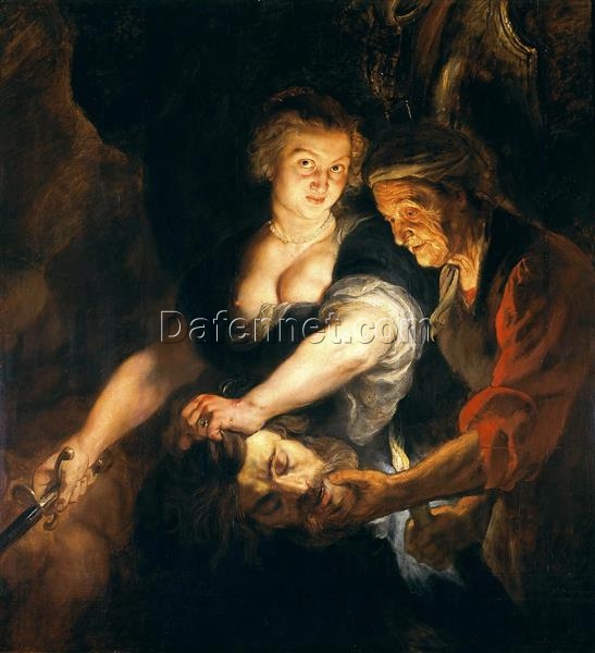 Judith with the Head of Holofernes” – Peter Paul Rubens, Baroque Oil Painting Reproduction