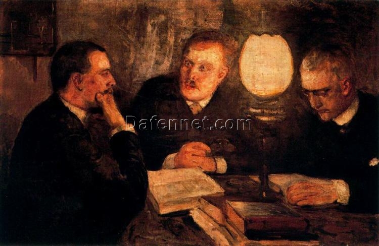 Jurisprudence by Edvard Munch – 1887 Expressionist Oil Painting