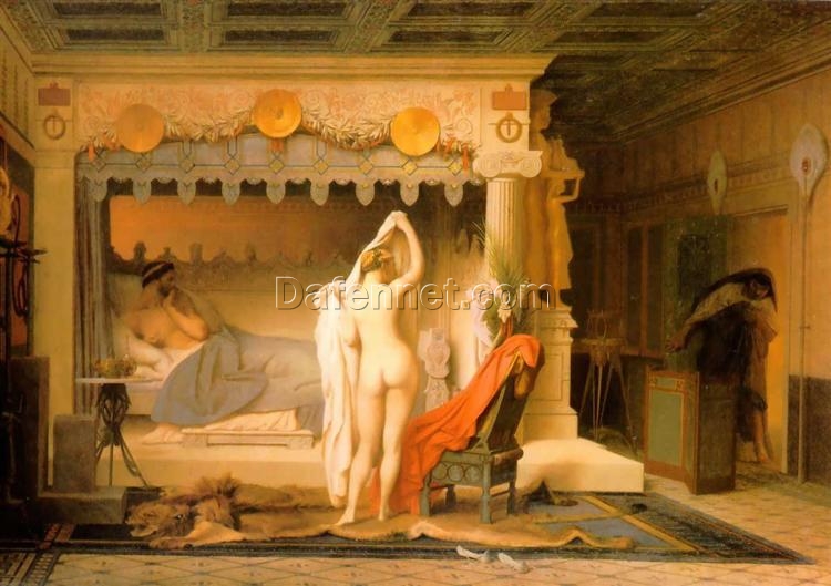 King Candaules of Lydia – 1859 by Jean-Léon Gérôme | History Painting in Oil on Canvas