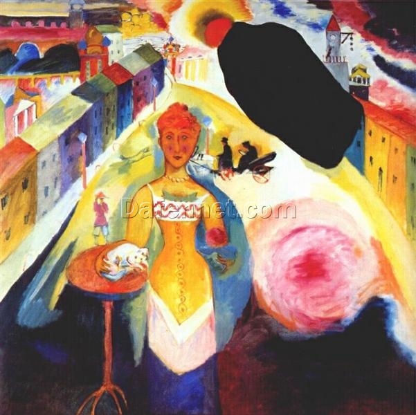 Wassily Kandinsky – Lady in Moscow (1912) – A Masterpiece of Expressionism and Allegory