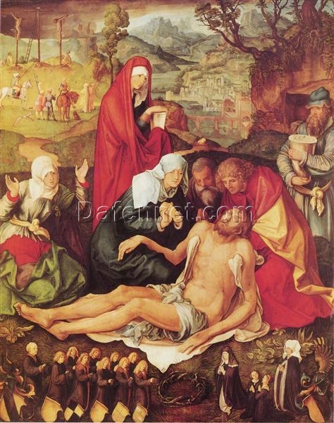 Lamentation of Christ by Albrecht Dürer – 1498 Northern Renaissance Oil Painting on Canvas