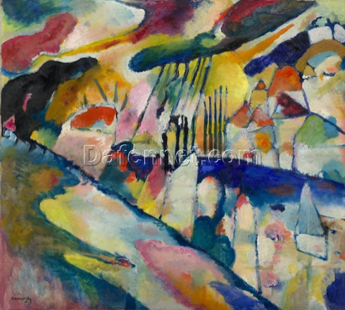 Wassily Kandinsky – Landscape with Rain (1913) – Abstract Expressionism Capturing the Essence of Nature’s Fury