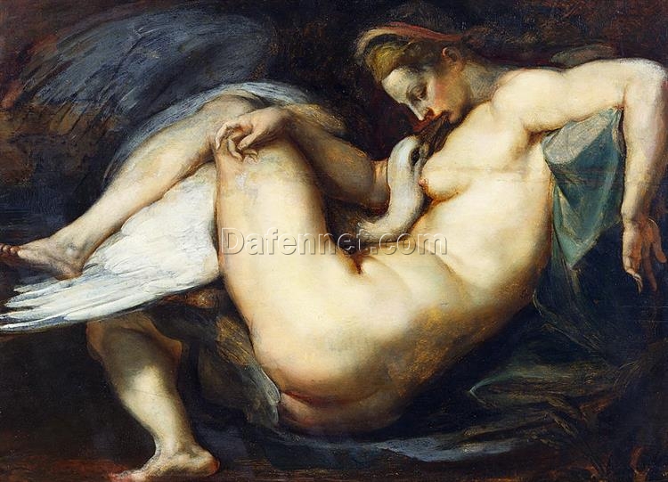 Leda and the Swan by Peter Paul Rubens – Late 16th Century Baroque Art on Panel