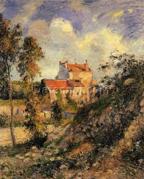 Camille Pissarro’s “Les Mathurins, Pontoise” – 1877 Impressionist Oil Painting