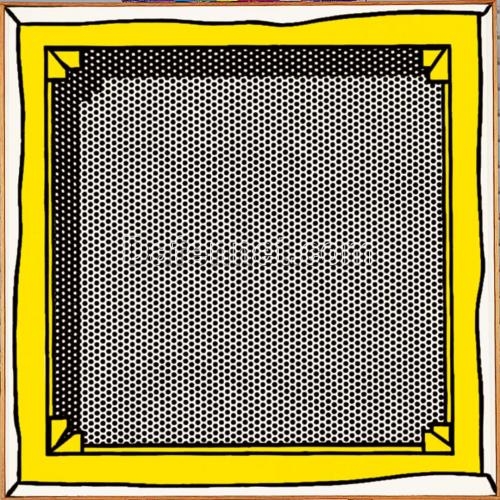 Roy Lichtenstein ‘Stretcher Frame’ Pop Art – Customizable Magna & Oil Canvas Painting