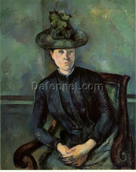 Paul Cézanne “Madame Cézanne in Green Hat” – Timeless Post-Impressionist Portrait, 1894-1895