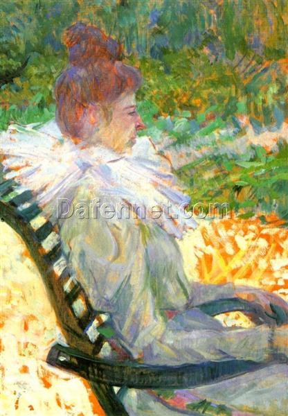 Henri de Toulouse-Lautrec 1896 – Portrait of Madame E. Tapie de Celeyran in a Garden