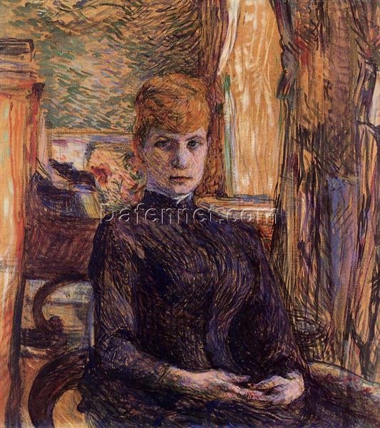 Henri de Toulouse-Lautrec 1871 – Madame Juliette Pascal Portrait – Post-Impressionist Oil on Canvas