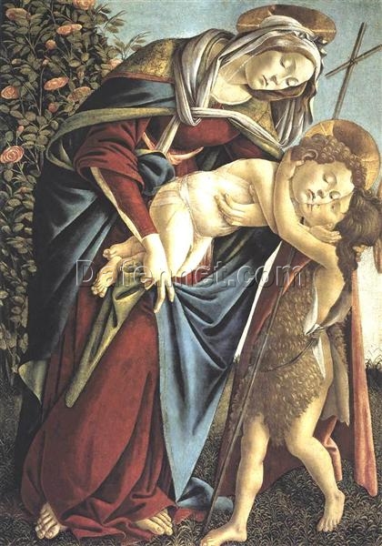 Madonna and Child with St. John by Sandro Botticelli – Early Renaissance Religious Painting, c.1495