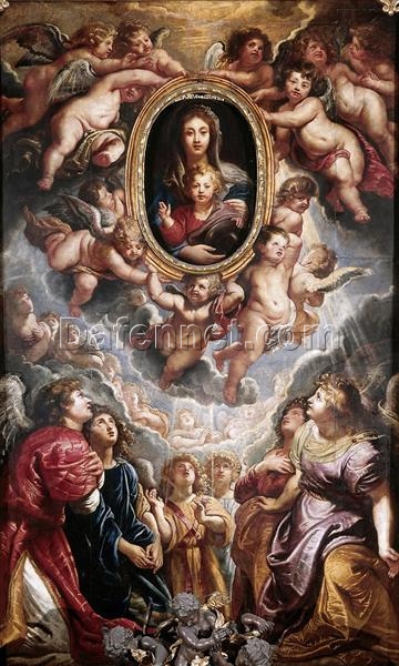 Madonna della Vallicella – Elegant Baroque Religious Painting by Rubens