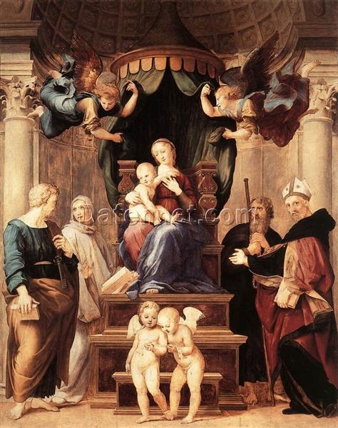 Madonna of the Baldacchino by Raphael (1506) | High Renaissance Religious Art