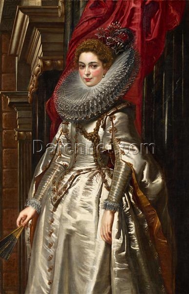 1606 Portrait of Marchesa Brigida Spinola Doria by Peter Paul Rubens – Baroque Oil Painting