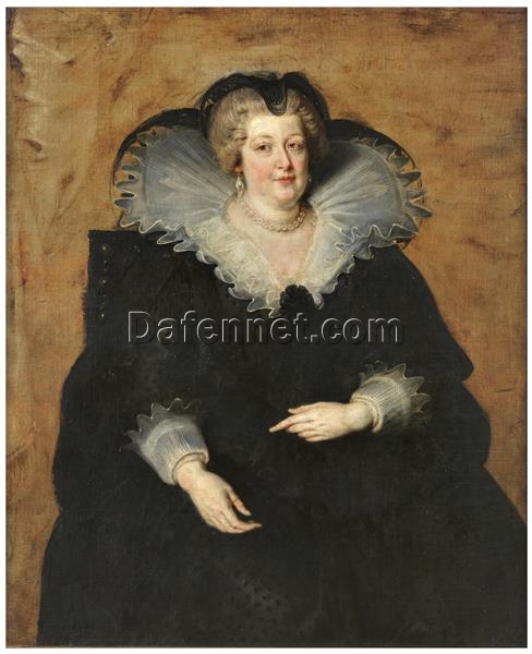 Reproduction of “Marie de Medici, Queen of France” by Peter Paul Rubens – Royal Baroque Masterpiece