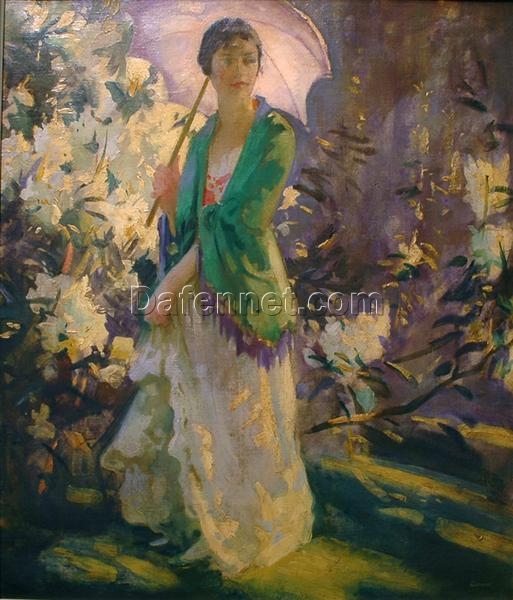 Peder Severin Kroyer – “Marie in the Garden” | Impressionist Portrait Reproduction