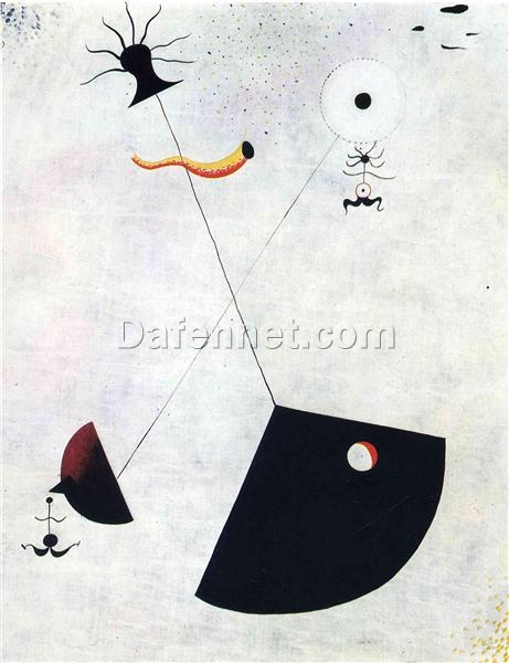 Inspired by Joan Miró’s Maternity (1924) – Surrealist Figurative Oil Painting (92 x 73 cm)