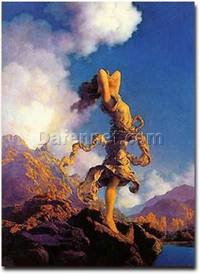 Ecstasy Inspired by Maxfield Parrish – High-Quality Romantic Landscape Reproduction