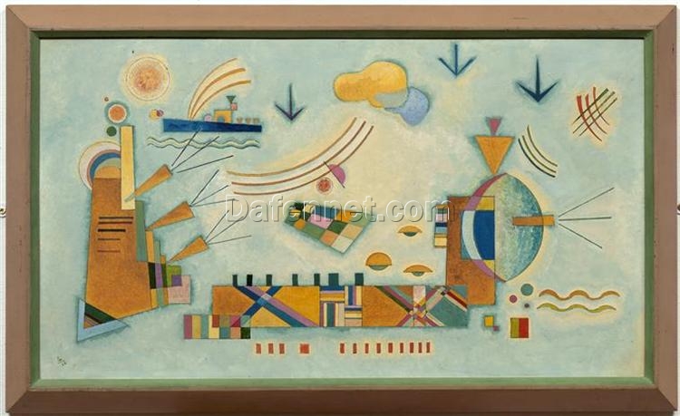 Wassily Kandinsky – Mild Process (1928) – A Subtle Abstract Exploration of Color and Movement