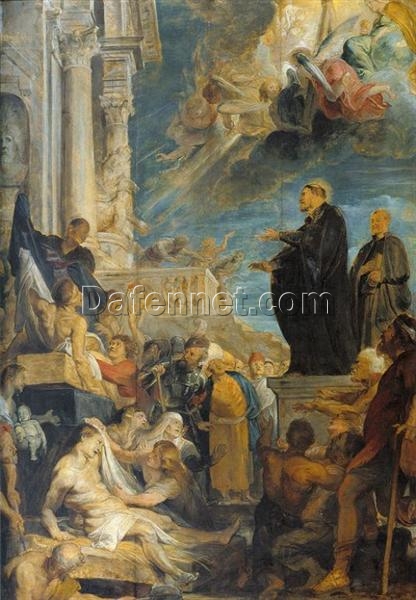 Baroque Oil Painting Reproduction of “Miracle of St. Francis” by Peter Paul Rubens