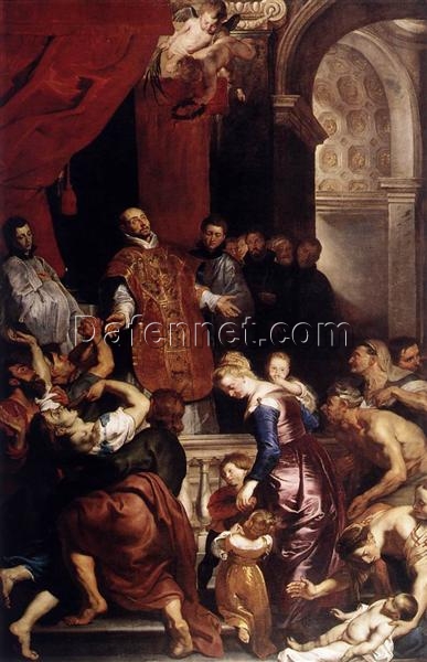 Baroque Religious Art Reproduction – “Miracles of St. Ignatius” by Peter Paul Rubens