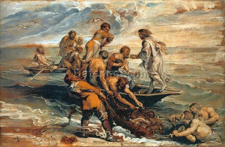 Miraculous Fishing – Oil Painting Reproduction by Peter Paul Rubens (c.1618-1619)