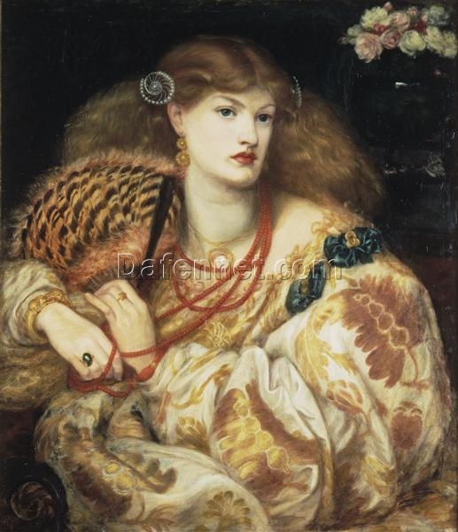 Monna Vanna Portrait by Dante Gabriel Rossetti – Oil Painting Reproduction from Tate Britain