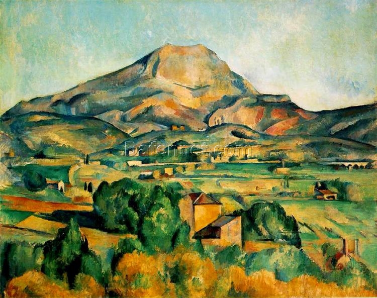 Mont Sainte-Victoire” – Paul Cézanne’s Masterful Post-Impressionist Landscape, c.1895