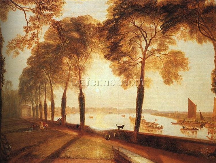 J.M.W. Turner Oil Painting – Mortlake Terrace, 1826, Romantic Landscape