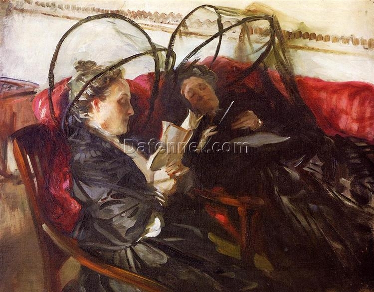 John Singer Sargent Oil Painting – Mosquito Nets, 1908, Realism Genre Painting