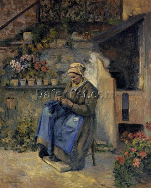 Mother Jolly” by Camille Pissarro – 1874 French Impressionist Artwork