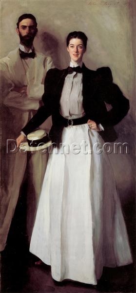 John Singer Sargent Oil Painting – Mr. and Mrs. Isaac Newton Phelps Stokes, 1897, Realism Portrait