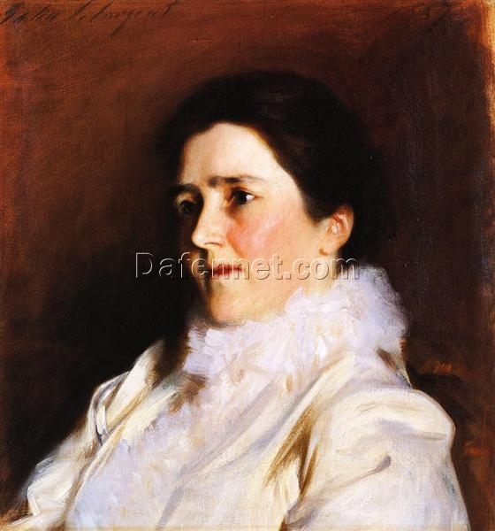 John Singer Sargent ‘Mrs. Charles Fairchild’ Realism Portrait – Fine Art Reproduction on Canvas