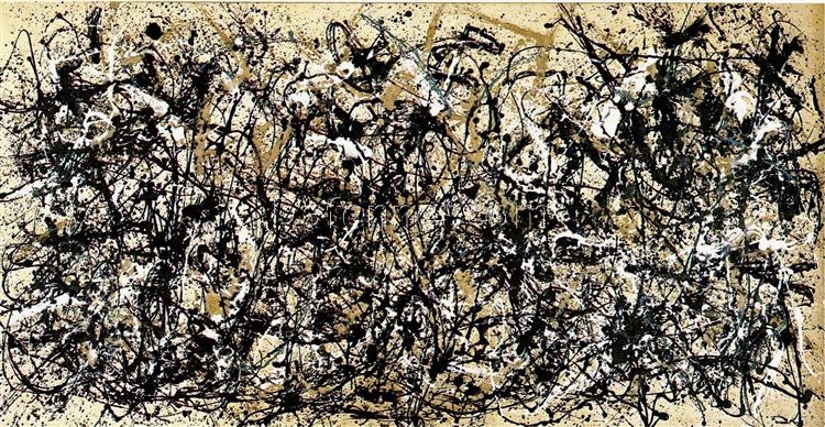 Inspired by Jackson Pollock’s Autumn Rhythm (Number 30) – Large-Scale Abstract Action Painting on Canvas (Oil & Enamel, 1950)