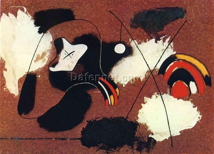 Joan Miró ‘Painting’ (1936) – Abstract Surrealist Oil and Sand on Masonite