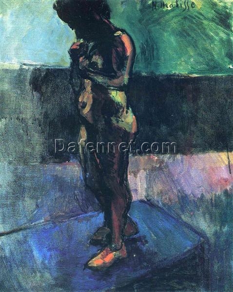 Custom Oil Painting Inspired by Henri Matisse – ‘Nude Wearing Red Shoes’ (1907) – Post-Impressionist Nude on Canvas