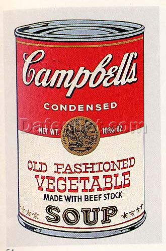 Andy Warhol Campbell’s Soup Can (Old Fashioned Vegetable) – Iconic Pop Art Still Life