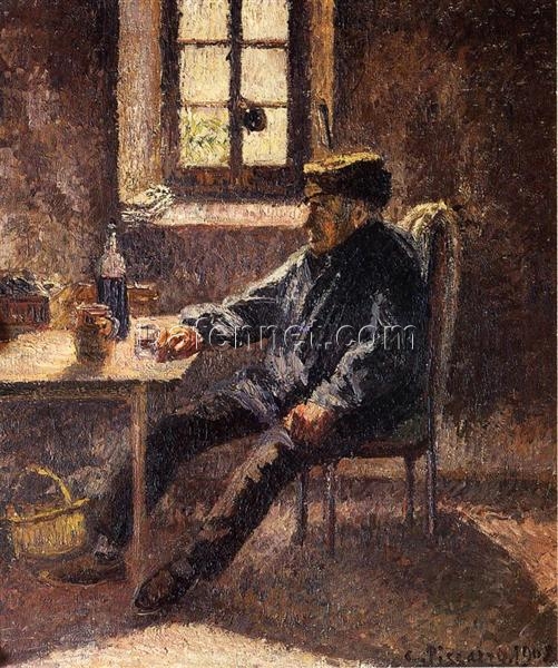 Old Winegrower in Moret” (1902) | Camille Pissarro Impressionist Oil Portrait