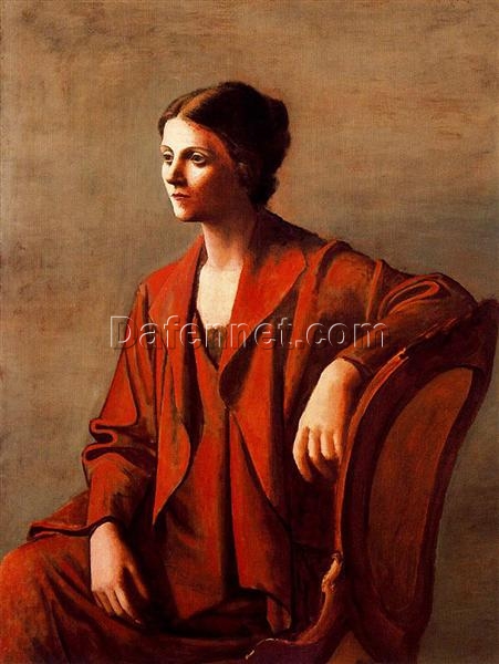 Oil Painting Inspired by Picasso’s Neoclassicist Period – ‘Olga’ (1923) Portrait on Canvas