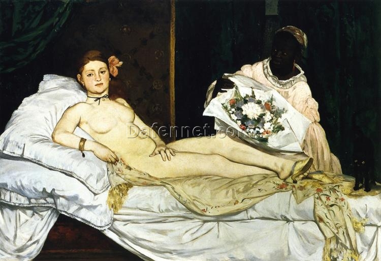 Olympia – Inspired by Edouard Manet (1863) Realist Nude Oil Painting