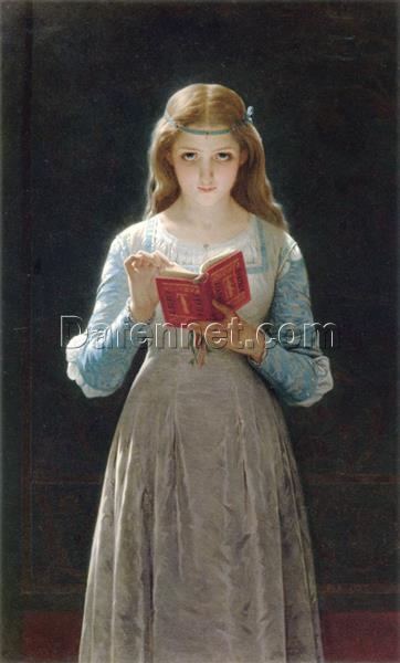 Hand-Painted Pierre-Auguste Cot ‘Ophelia’ Oil Painting – Classical Romantic Art on Canvas from Dafen Village Studio